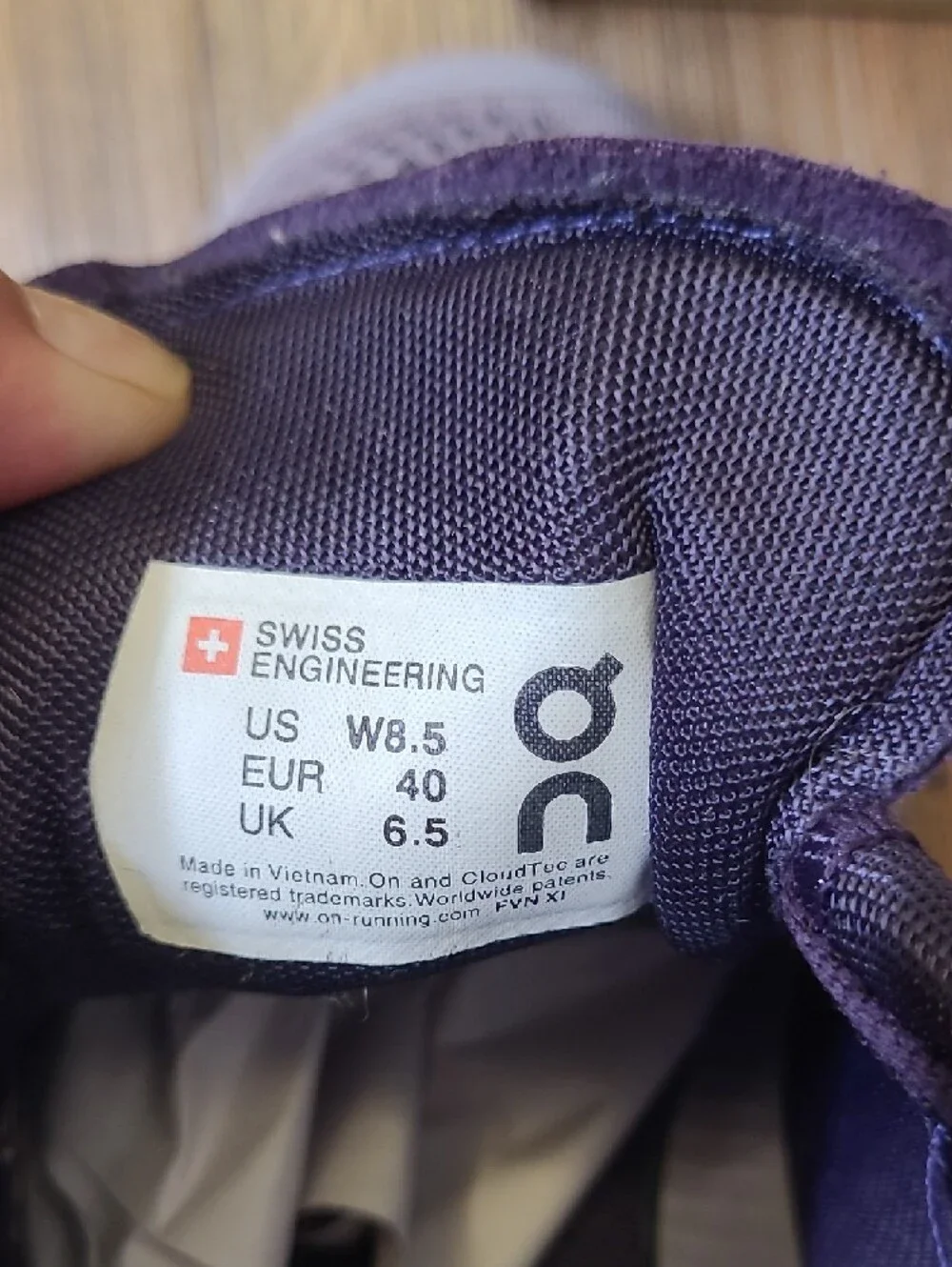 On Running Women's Purple Athletic Running Shoes with Teal Accents